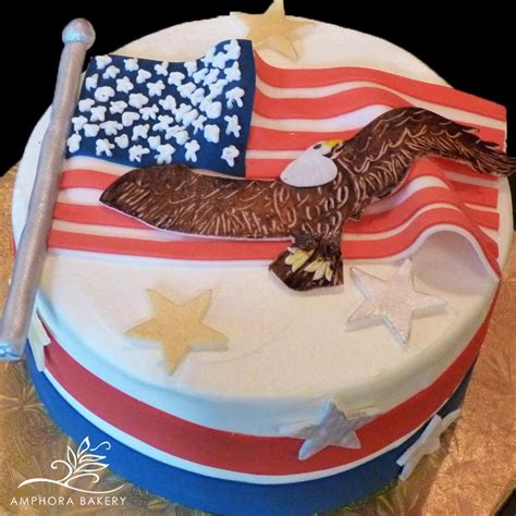 A-140 PATRIOTIC FLAG CAKE — Amphora Bakery