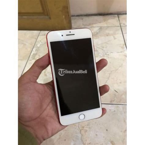 HP IPhone 7 Plus 256 GB Bekas Warna Merah Fullset Mulus No Monus Harga