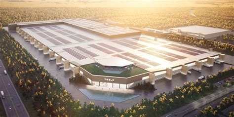 First Image Of Teslas German Gigafactory Unveiled With Rooftop PV To