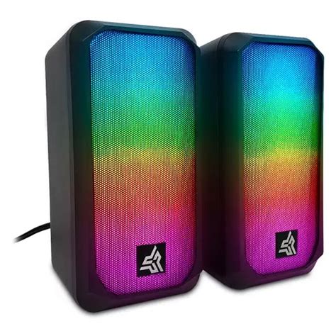 CAIXA DE SOM KNUP HÓRUS GAMER LED RGB 10W RO810