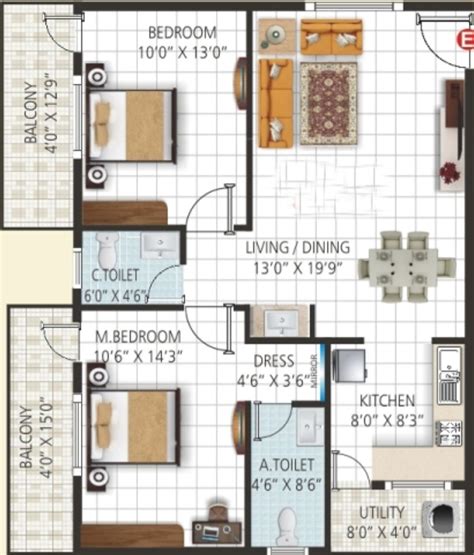 Sq Ft Bhk T Apartment For Sale In Sri Vani Shelters Orchids