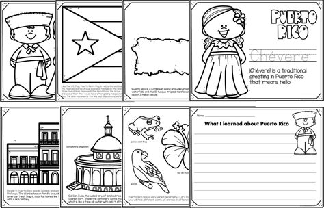 Puerto Rico Coloring Sheets