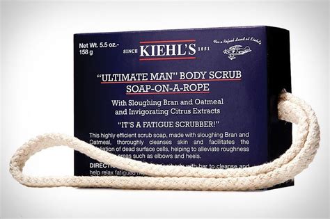 Kiehl S Ultimate Man Soap On A Rope Mens Soap Soap On A Rope Scrub Soap