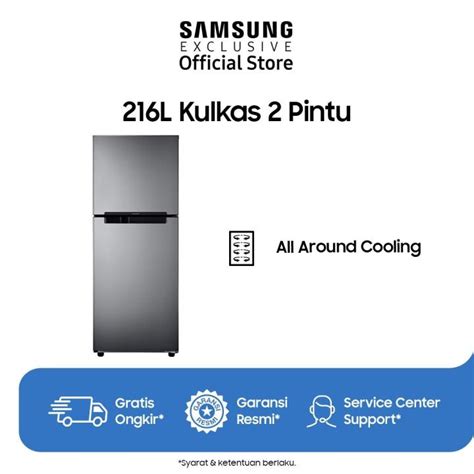 Samsung Rt Kulkas Pintu Dengan All Around Cooling L Lazada