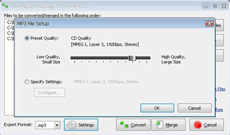 Free Mp3/Wma/Ogg Converter - Download