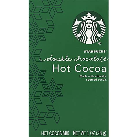 Starbucks Double Chocolate Hot Cocoa Mix 1 Oz Pack Hot Cocoa Roth S