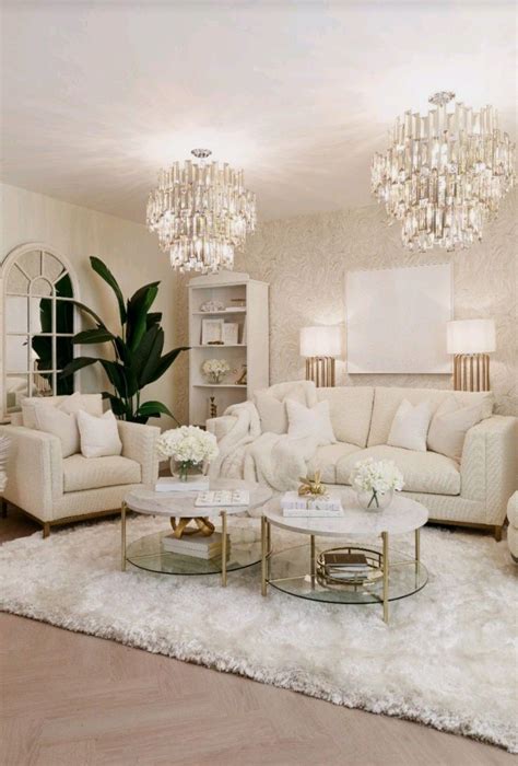 White Glam Living Room Champagne Living Room Fancy Living Rooms