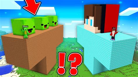 JJ DIAMOND GOLEM Vs Mikey DIRT WITHER Of 1 000 000 BLOCKS In Minecraft