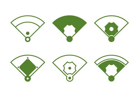 Baseball Diamond 100636 Vector Art at Vecteezy