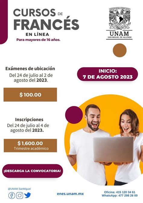 Cursos de Francés en línea ENES León UNAM