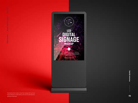 Free LCD Digital Signage Mockup :: Behance