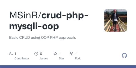 GitHub MSinR Crud Php Mysqli Oop Basic CRUD Using OOP PHP Approach