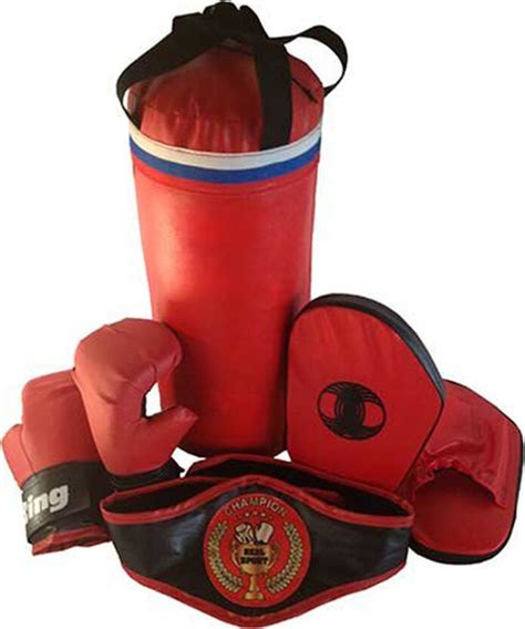 Набор боксерский ЧЕМПИОН (мешок 40см,перчатки, лапы, пояс чемпиона ...