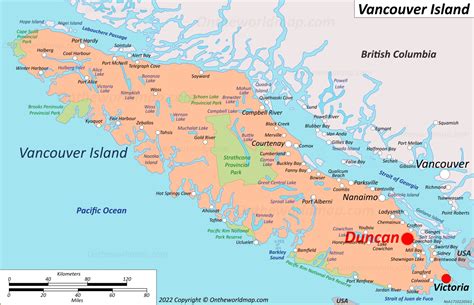 Duncan Map | British Columbia, Canada | Detailed Maps of Duncan