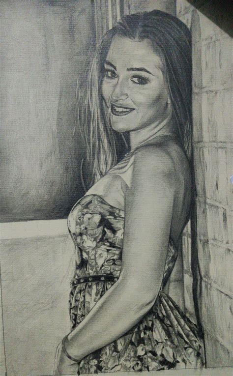 Customize Nude Pencil Portrait Graphite Pencil Drawing Etsy