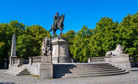 Monument To German Emperor Wilhelm I., Karlsplatz, Stuttgart, Baden ...