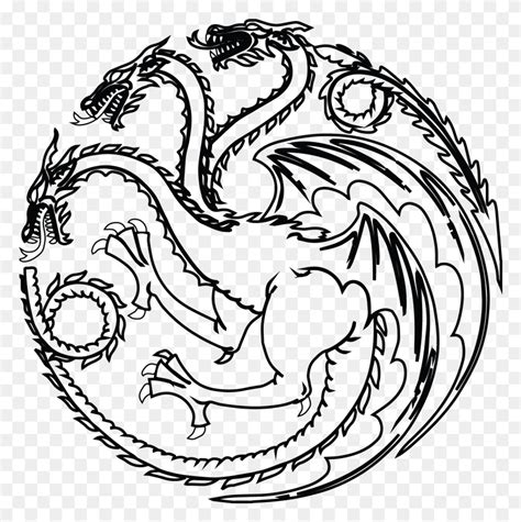 Black And White House Targaryen Sigil House Targaryen Sigil, Pattern ...