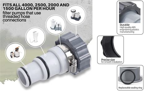 Lot De Adaptateurs De Piscine A Et B Adaptateur A Et Type B Pour