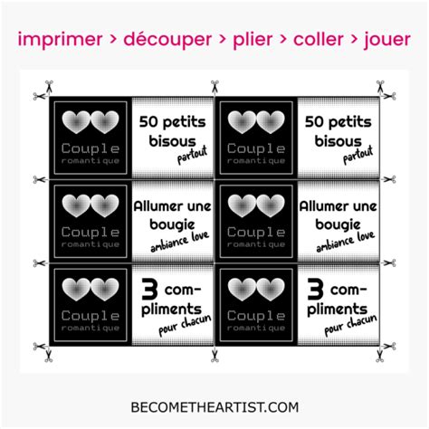 Jeu De Paires à Imprimer Couple Romantique • Becometheartist