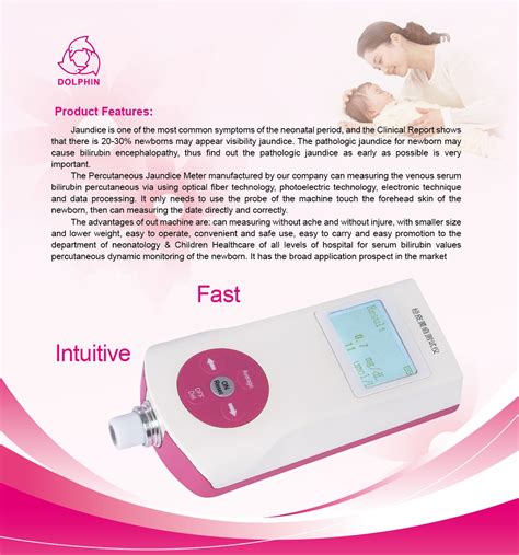 IN F015B Portable Baby Neonatal Transcutaneous Bilirubin Meter Jaundice