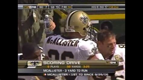 2006 09 17 New Orleans Saints Vs Green Bay Packers Youtube