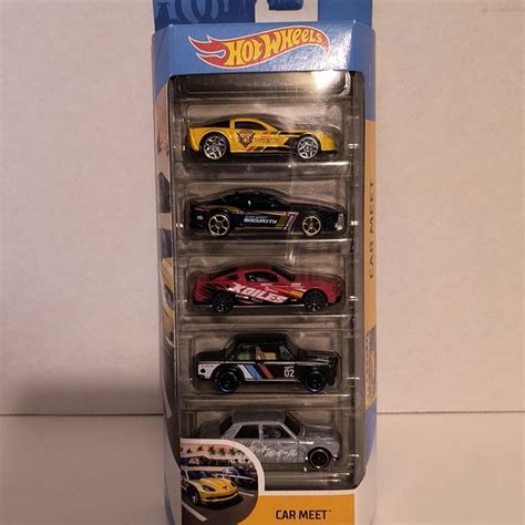 Hot Wheels Toys B4 Hot Wheels 5 Pack Car Meet Datsun 51 Corvette Camaro Poshmark