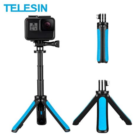 TELESIN Mini trépied pour appareil photo Selfie Stick GoPro Fore11 10