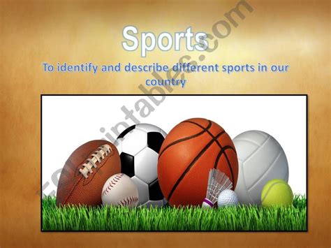 Esl English Powerpoints Sports Part 1