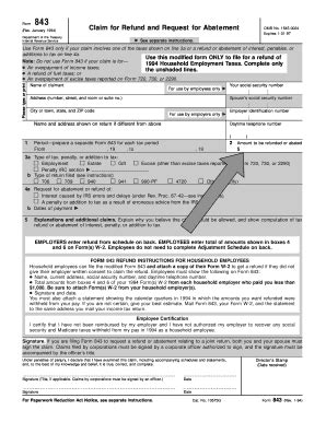 Fillable Online Form A Claim For Refund And Request For Abatement