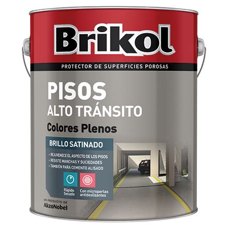 Brikol Pisos Alto Tránsito Antideslizante Gris 1 L Dante Pinturerias