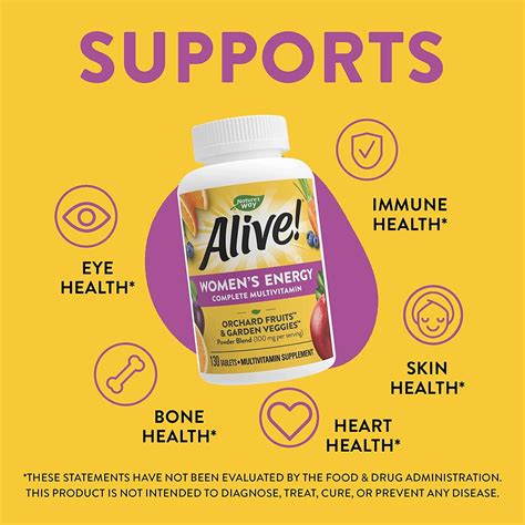 Nature S Way Alive Multivitamin Energy Tablets For Women B Vitamin