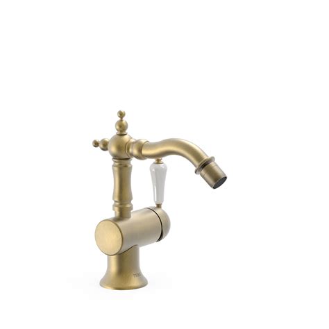 Tres Griferia Clasic Grif Monocom Con Llave Lateral Bidet Laton Viejo