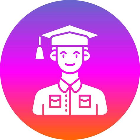 Student Glyph Gradient Circle Icon 39254275 Vector Art At Vecteezy