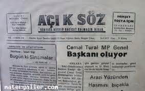 Açıksöz Gazetesi hakkında bilgi