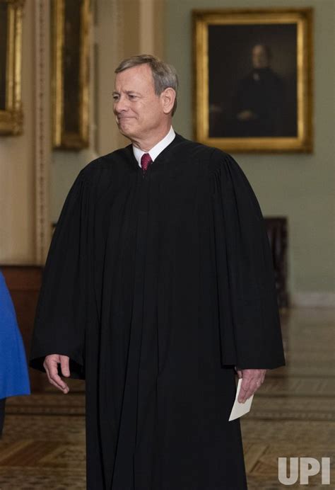 Photo Chief Justice Roberts Arrives For The Senate Impeachment Trial