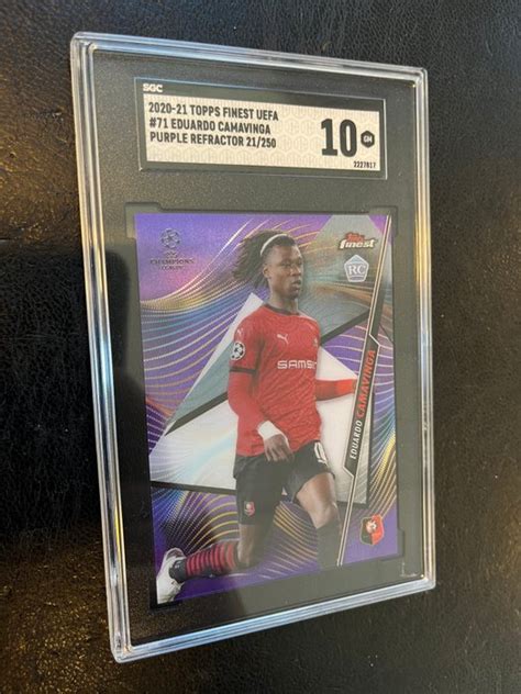 Topps Finest Uefa Eduardo Camavinga Purple Catawiki