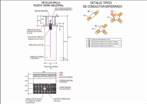 Pozo A Tierra En Autocad Descargar Cad Gratis Kb Bibliocad