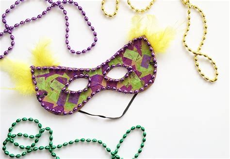 mardi gras mask finished