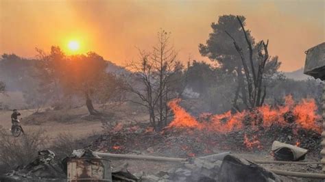 Rodos Taki Orman Yang N Devam Ediyor G Ndem K Br S Gazetesi K Br S