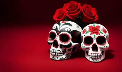 Premium AI Image | Dia de los Muertos widescreen wallpaper with ...