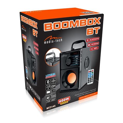 Nešiojama kolonėlė Media Tech BOOMBOX BT MT3145 V2 0 15W RMS