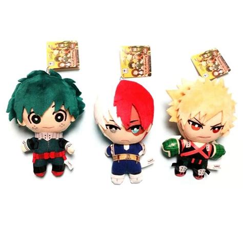 Anime My Hero Academia Cartoon Plush Dolls Toys Keychain Boku No Hero