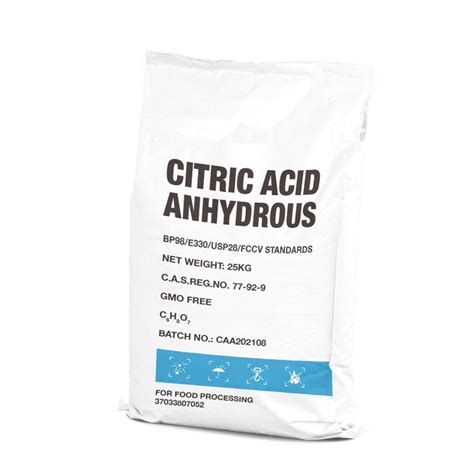 China Citric Acid Manufacturers, Suppliers - Factory Direct Price - Epoch Master