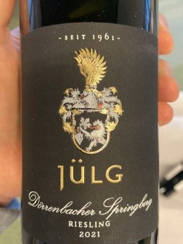 Jülg Dörrenbacher Springberg Riesling Vivino US