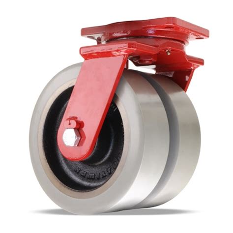 Hamilton Extra Heavy Duty Dual Wheel Swivel Caster With 12 X 3