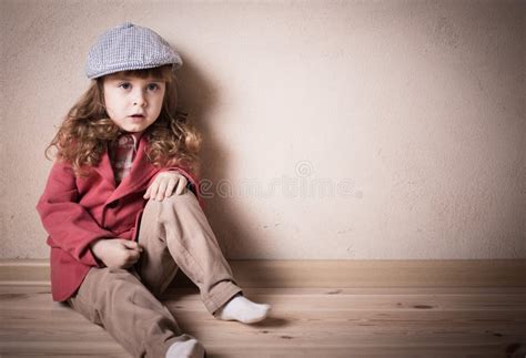 Child sitting on the floor stock photo. Image of concept - 46295938