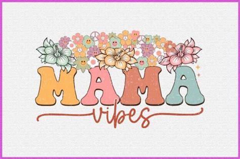 Mama Vibes Retro Sublimation Graphic By Creative Art Creative Fabrica