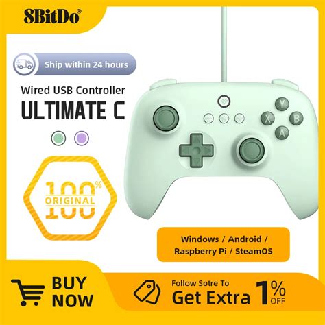 Bitdo Controlador Con Cable Ultimate C Para Pc Windows Steam