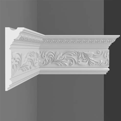 Плинтус потолочный DECOMASTER D214B (150*38*2000мм)