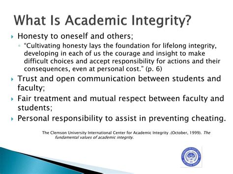 PPT Academic Integrity What It Is And Why It Matters PowerPoint